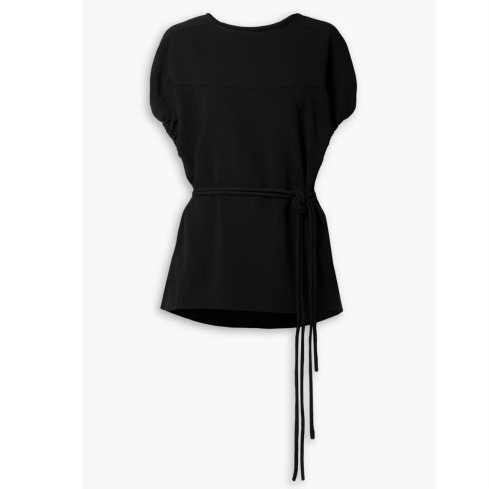 PROENZA SCHOULER Cord-waist crepe top